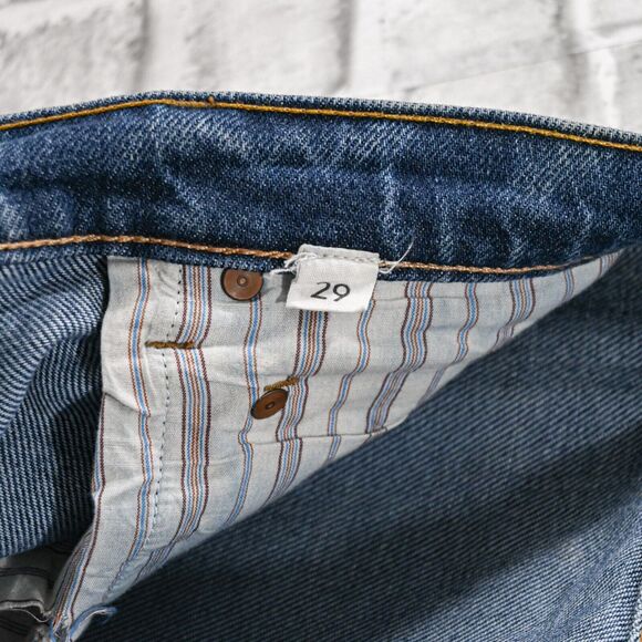 BLISS and MISCHIEF Women's Collector fit cropped Denim Straight slim jeans sz 29 - Picture 6 of 10